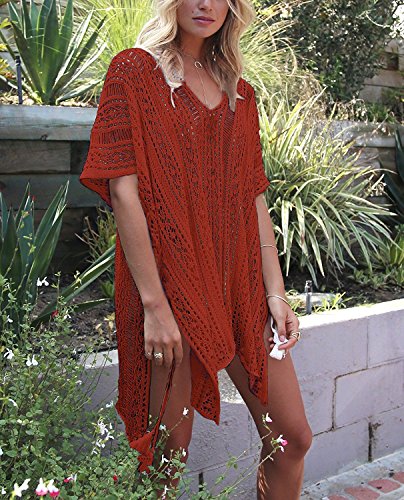 HARHAY Women's Summer Swimsuit Bikini Beach Swimwear Cover up Caramel