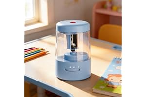 Electric Pencil Sharpener, Portable Small Battery Powered Pencil Sharpeners for Kids, Fast Sharpen, Suitable for No.2/Colored