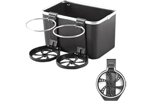 BEANPRECOY Boîte de rangement universelle pour accoudoir de voiture avec 2 porte-gobelets, boîte de rangement multifonction p