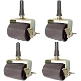 DERRILLA Bed Frame Wheels Rollers with Locking Bed Frame Casters Replacement with Socket Sleeve Insters for Bed Frame Socket Set of 4