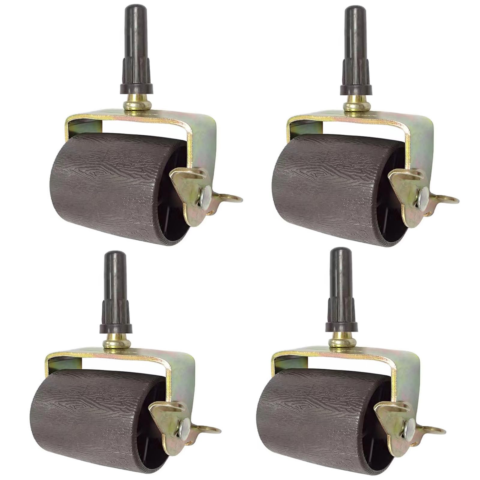 Photo 1 of DERRILLA Bed Frame Wheels Rollers with Locking Bed Frame Casters Replacement with Socket Sleeve Insters for Bed Frame Socket Set of 4