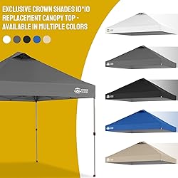 CROWN SHADES 10x10 Canopy Replacement Top - Only