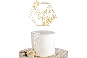 AMARYYA Bride to Be Cake Topper - Gold Wedding Cake Decoration Supplies, Bridal Shower Party Cake Decoration Gifts, Photo Booth Props