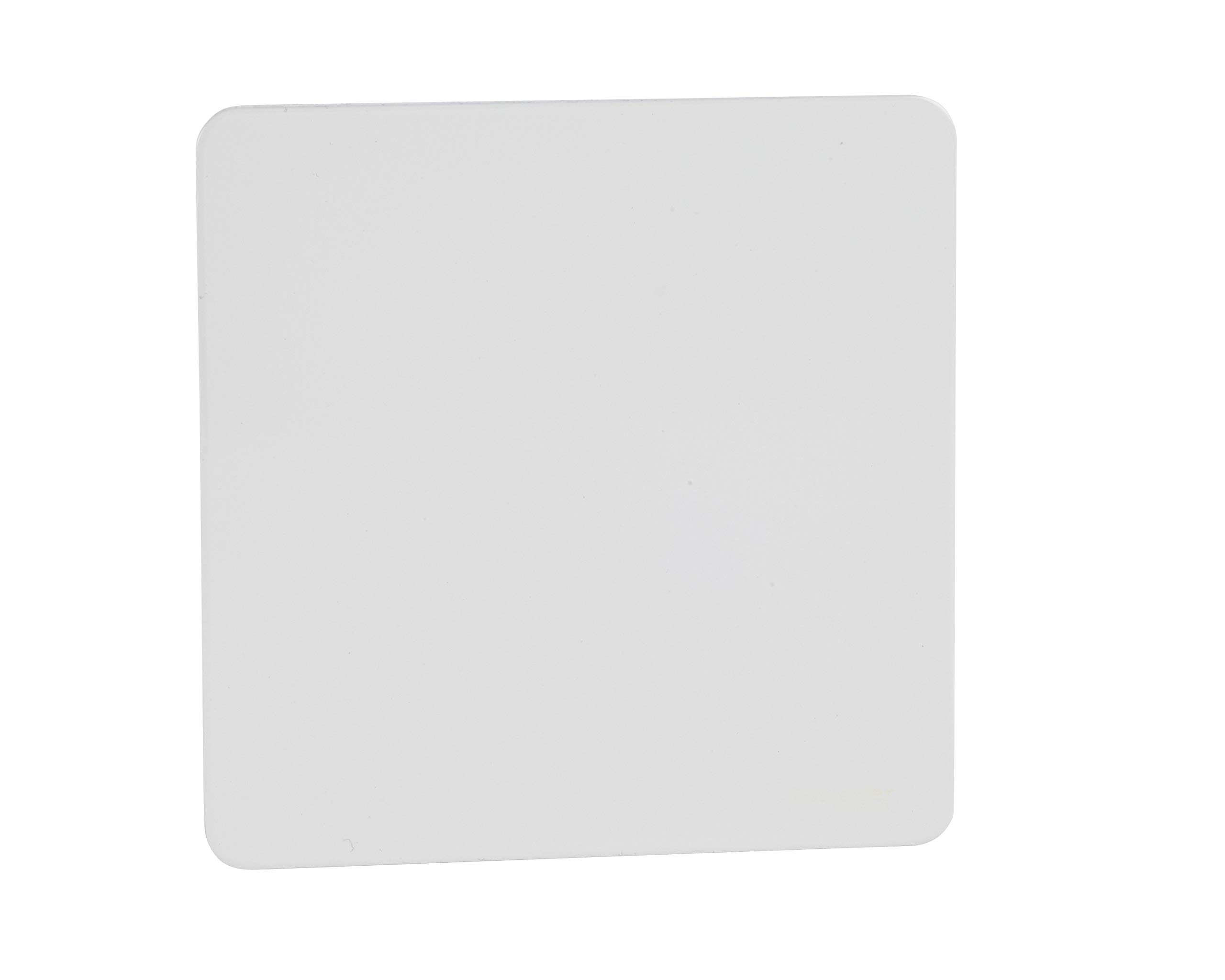 Schneider Electric Ultimate Screwless Flat Plate - Single Blank Plate, GU8410PW, Painted White