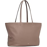 Kattee Genuine Leather Tote Bags for Women 2025, Soft Shoulder Purses and Handbags Zipper Totes Extra Large Travel Work