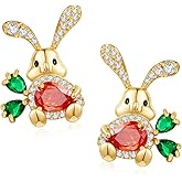 Easter Earrings Rabbit Bunny Carrot Stud Earrings Funny Earring