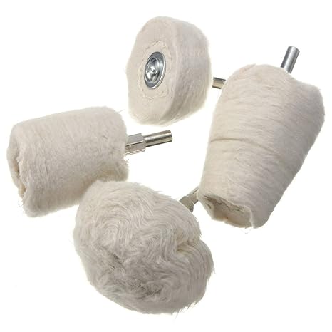 MATCC Polierscheibe Polieraufsatz Akkuschrauber 4pcs Felgen Polieraufsatz Bohrmaschine Polier Wheel Polierkegel Polishing Buf