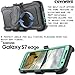 Galaxy S7 Edge Case, COVRWARE [Iron Tank] w/ [Screen Protector] Heavy Duty Full-Body Rugged Holster Armor [Brushed Metal Texture] Case [Belt Clip][Kickstand], Teal