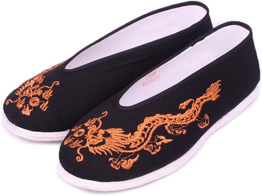 Old Beijing Kung Fu Tai Chi Shoes Dragon Pattern Design (40 | (US:Men 7.5))