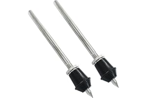 Zorfeter 2Pcs Straight Bass Drum Spurs Legs, Vintage Style Metal Kick Drum Floor Tom Leg Mounts, Bass Drum Legs Percussion Dr