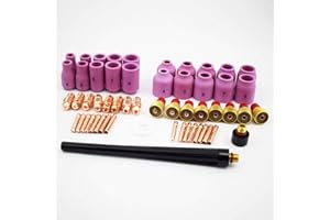 BWP B.W.P 55PCS Consumables Kit For WP-9 WP-20 WP-25 Series TIG Welding Torch 13N 53N Nozzles