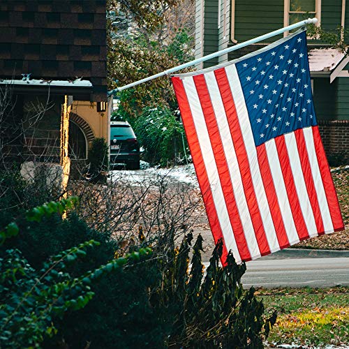 All-Conquering American US Flag with Brass Grommets 3 X 5 Ft, Vivid Color and Fade Resistant, USA Flags Polyester 3x5 Foot(2 Pack) (American Flag)