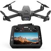 GPS Drone with EIS Camera for Adults Beginners,4.5" HD LCD RC Screen,Al Track&amp;Orbit Mode,32G SD Card with Drone Professional Auto Return, Drones Long Range Follow Me,Gesture Control,under 249g