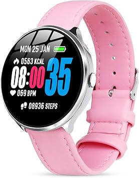 Smartwatch Mujer Impermeable Reloj Inteligente Elegante Pulsera ...
