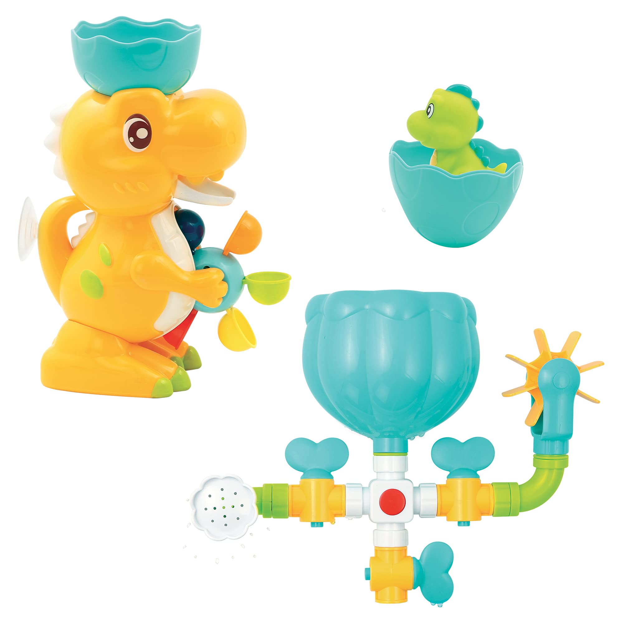 LUDI 40071 Dino Bath Set Bath Toy Multi-Coloured