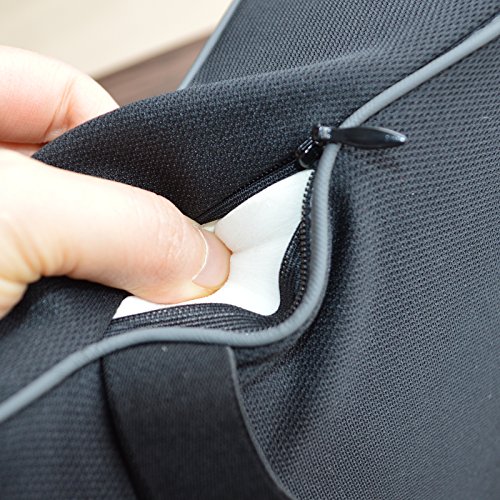 Memory Foam Car Armrest Pillow Breathable Soft Car Center Consoles Cushion All Seasons Universal Auto Seat Arm Rest Pad Mat - Black - Thumbnail 6