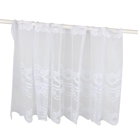 sharplace 1 x EU Elegante mit Spitze Voile Fenster Swag Vorhang Decor Draperie Querbehang Querbehang Gaze