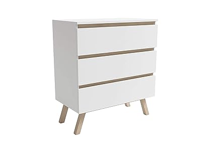 Trend Home Chest Of Drawers Bedroom Cabinet White Scandinavian