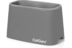 CatGuru Premium Cat Litter Scoop Holder, Scooper Caddy, Scoop Stand - Pairs with Any Litter Box, Fits Most Scoops (Gray)