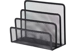 STOBOK Organiseur de bureau à 4 compartiments verticaux en maille pour la maison, le bureau, la salle de classe