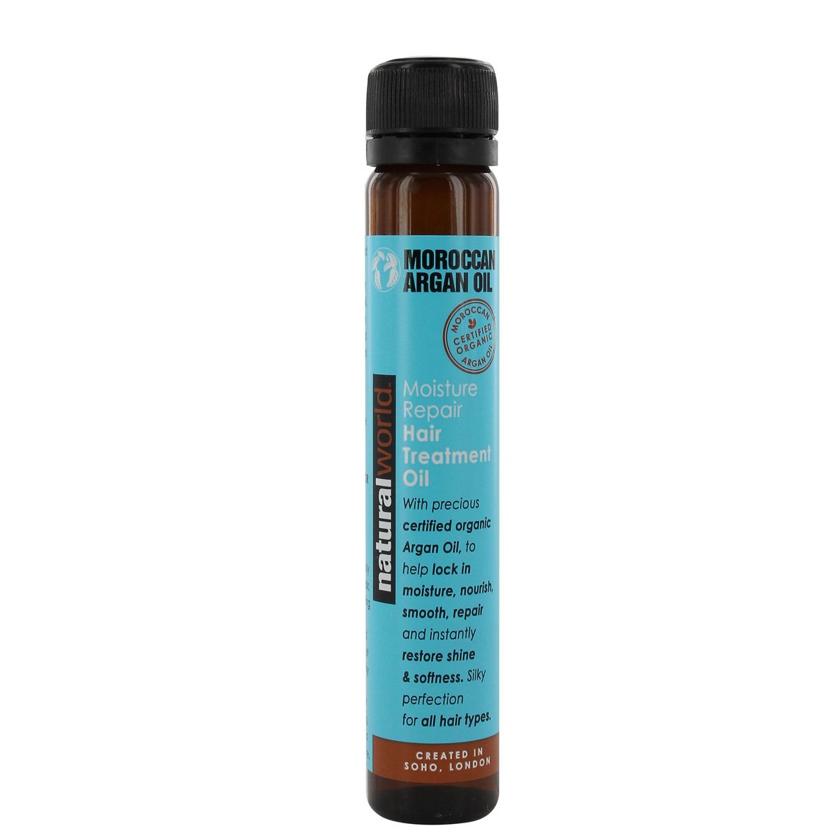Natural World Moroccan Argan Oil Moisture Repair Hair Treatment Oil 25ml