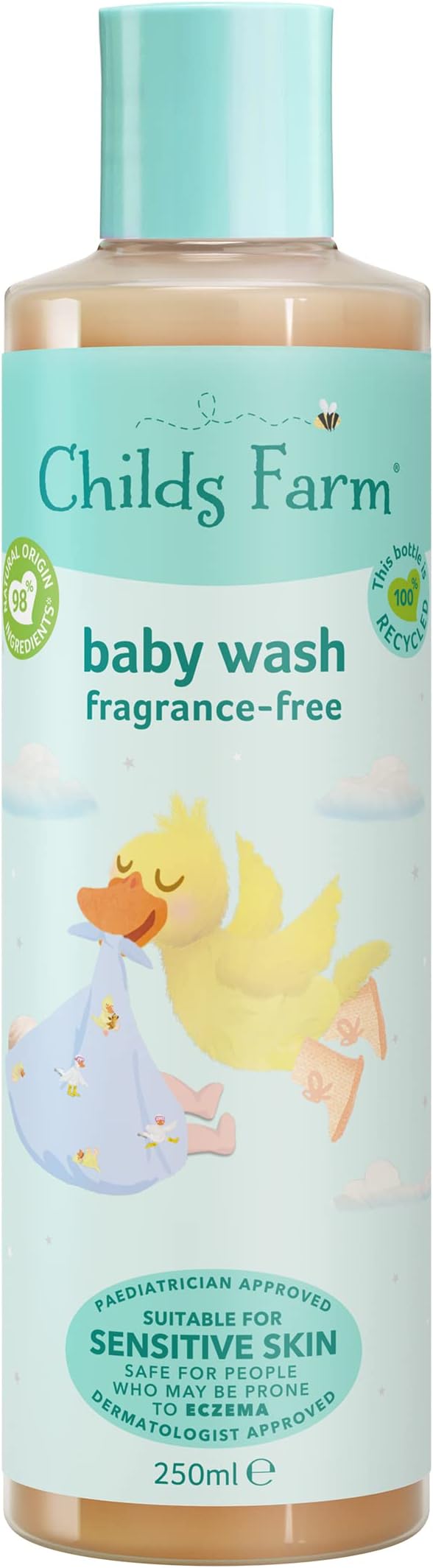 Childs Farm Baby Body Wash Unfragranced 250 ml Newborn Skin Care
