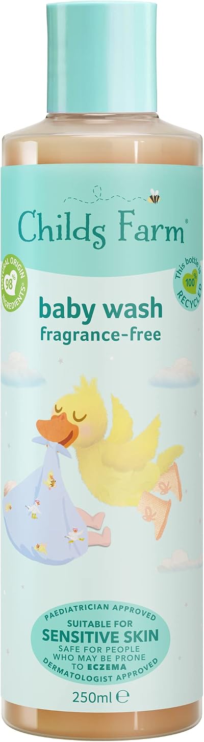 Childs Farm Baby Body Wash Unfragranced 250 ml Newborn Skin Care