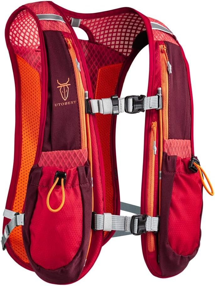 UTOBEST Running Backpack 5L Hydration Vest Lightweight Red