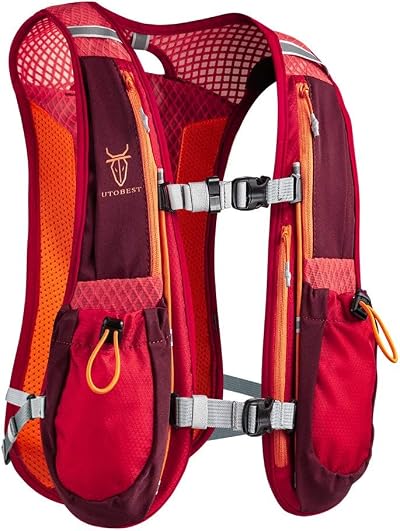 UTOBEST Running Backpack 5L Hydration Vest Lightweight Red