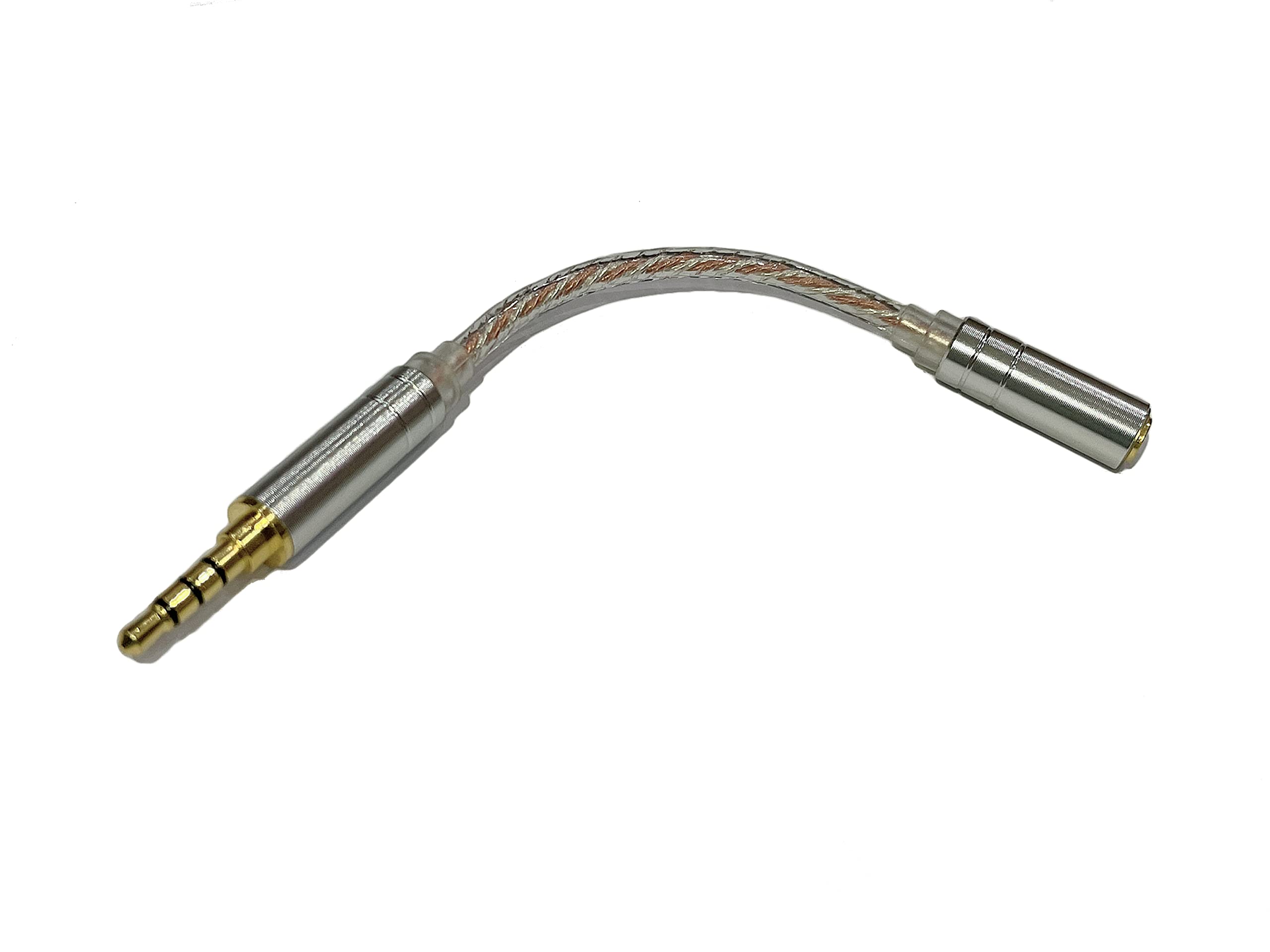 Yaowanguan Adapter 2.5mm Balanced Male to 3.5mm Stereo Female Jack Plug Cable for Headphones/Amplifier/Audio Player/PDA,Balanced Male to Stereo Female Plug Gold-Plated Converter Connector Adapter.