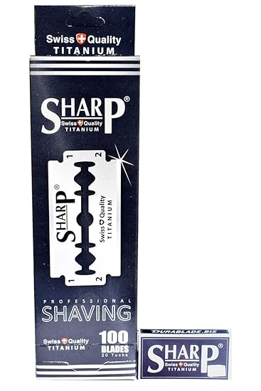 Amazon Com 100 Sharp Titanium Double Edge Razor Blades Beauty