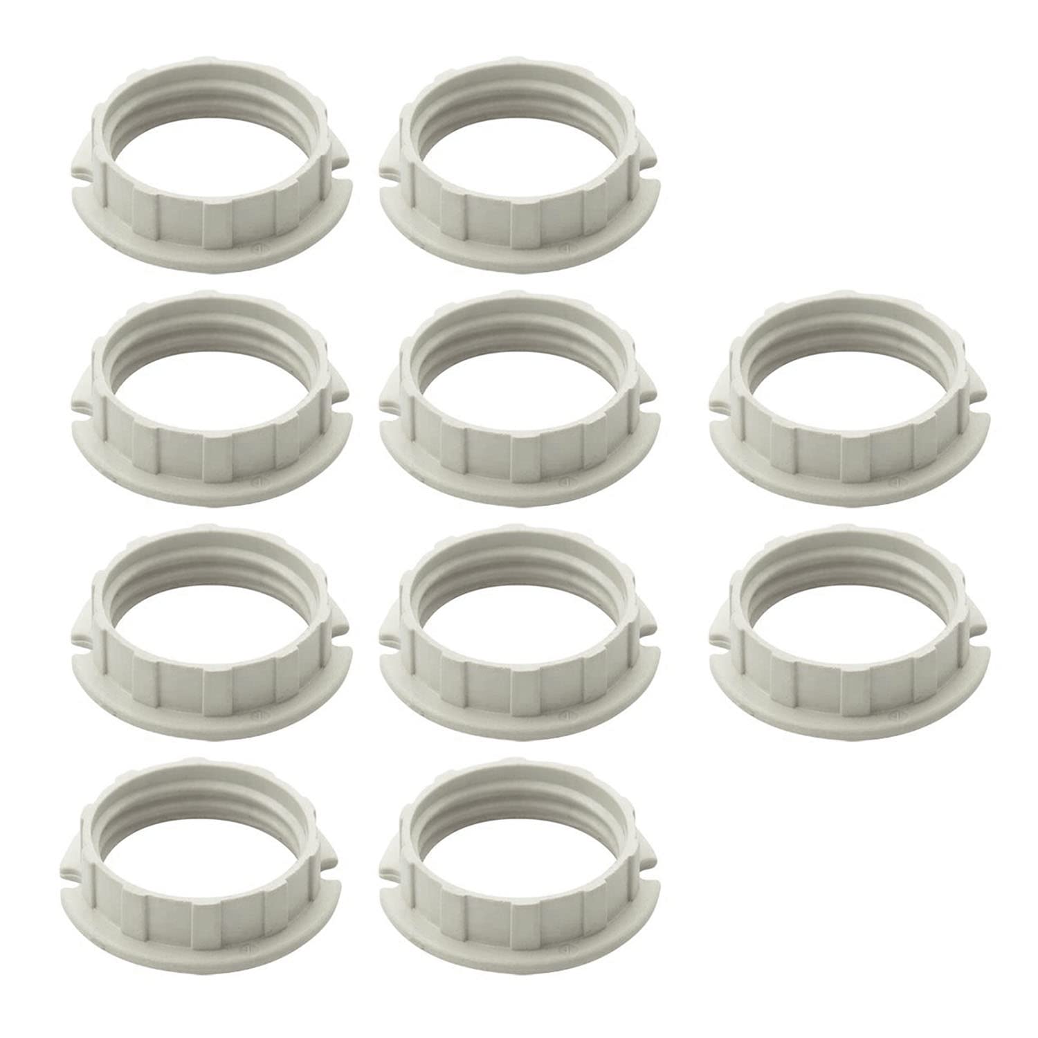 G9 Plastic Shade Ring,Lampshade Ring for G9 Lamp Holder-White (10)