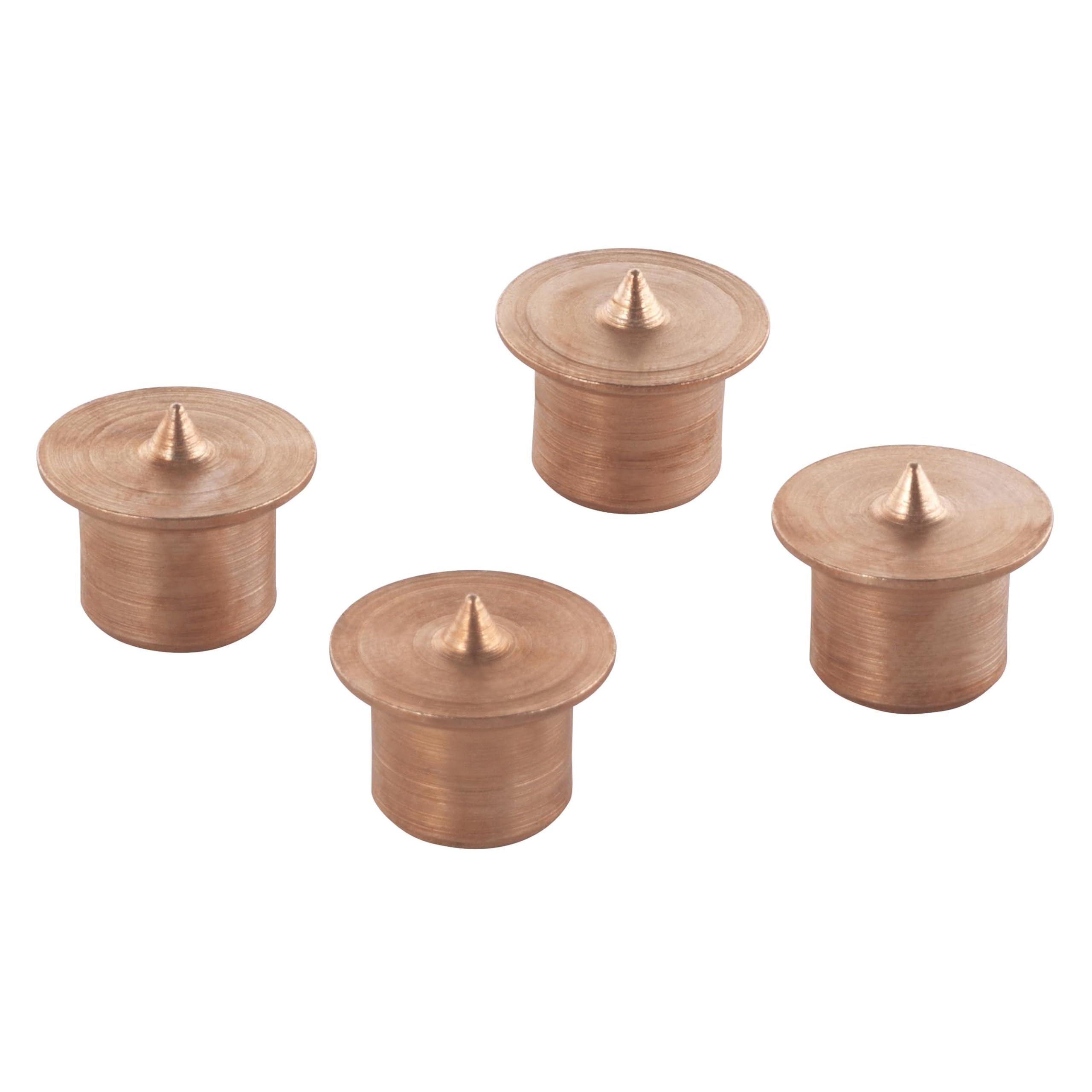 wolfcraft 4 Centre Points – Dowel Marking Points, Ø 10 mm I 2913000 I Clever marking aid for exact dowel holes
