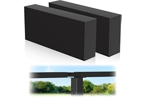 Gyykzz 2 Pack Extension Connector for Stainless Steel Handrail, 130mm x 56mm x 26mm Hand Rail Fitting for Top Handrail Railing, High Strength POM Connecting Block for Deck Cable Railing Systems