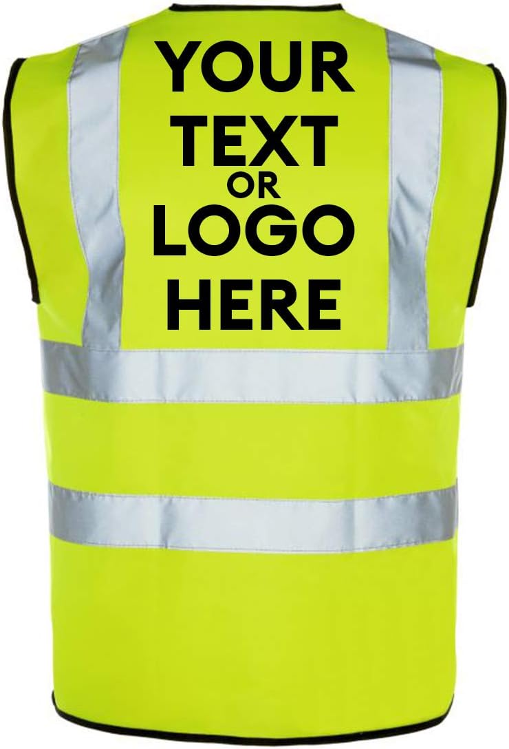 The World Of Wall Art Personalised Reflective Hi-Vis Safety Vest Small