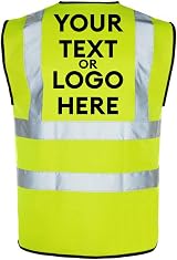 The World Of Wall Art Personalised Reflective Hi-Vis Safety Vest Small