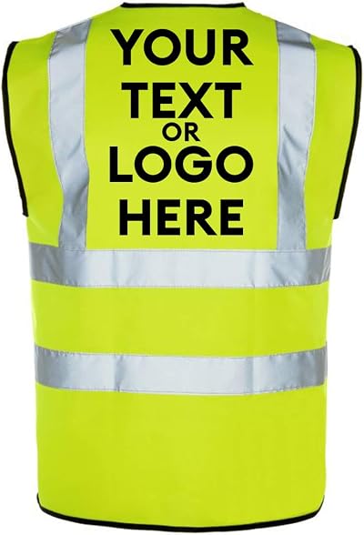 The World Of Wall Art Personalised Reflective Hi-Vis Vest X-Large