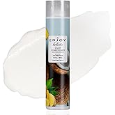 Enjoy Holistic D-Lux Conditioner - Deep Nourishing Treatment for Thick, Coarse & Curly Hair - Ultimate Softness, Shine & Detangling - Sulfate & Paraben Free - Tropical Coconut & Ginger Scent