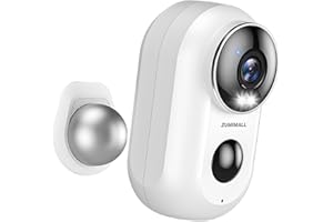 ZUMIMALL Security Cameras Wireless Outdoor with Magnetic Mount, 2K Outdoor Camera Wireless, 2.4G WiFi Battery Cameras for Home Security Indoor,3MP Color Night Vision/130° View/2-Way Talk/SD/Alexa