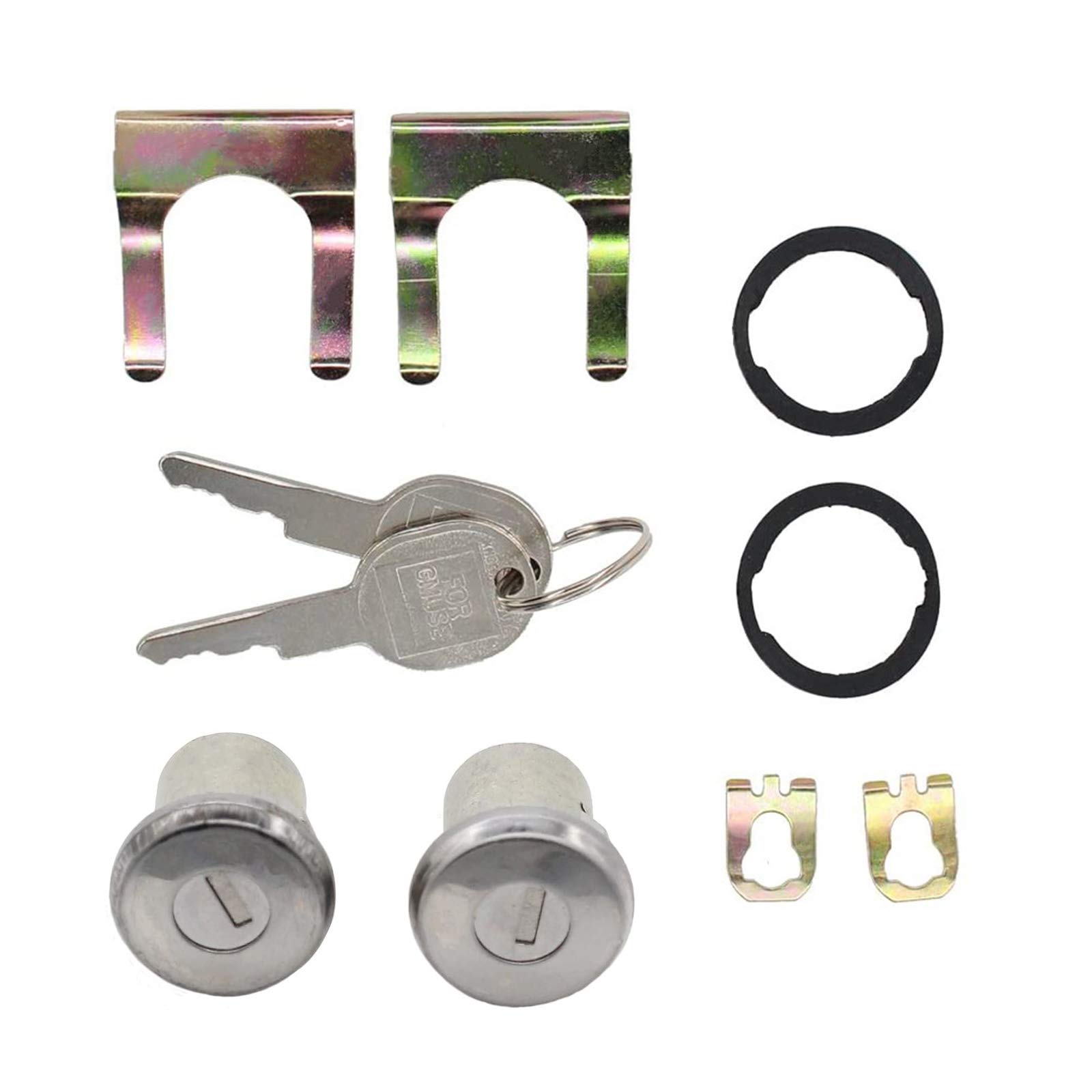 Buy OxoxO Door Lock Cylinder 2PC Door Lock Kit Compatible with Chevy Truck C10 C20 C30 1500 2500