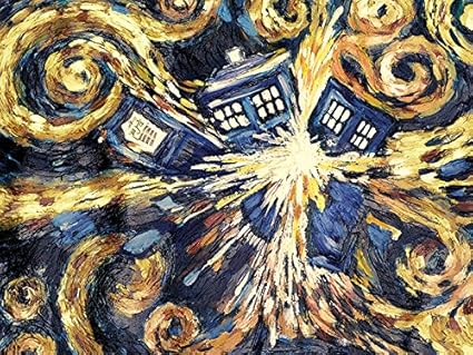 tardis exploding van gogh
