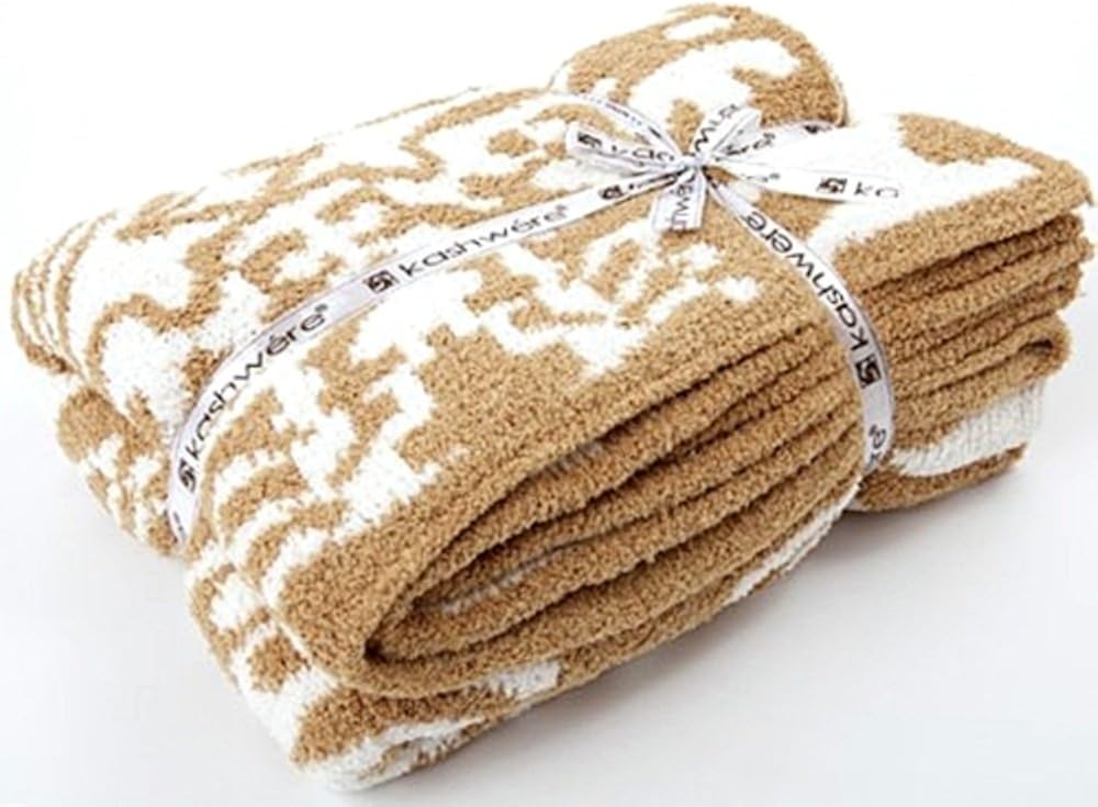 Amazon.co.jp： (カシウェア) kashwere 織柄ブランケット DAMASK BLANKET t308052 Camel