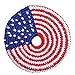 Pocket Disc Foldable Frisbee - Guatemalan Fair Trade Foldable Flying Disc - Multi-Color Knit Pocket Frisbee - Fabric Frisbees for Kids and Adults - Mini Ring Crochet Frisbee Various Patterns - 7 inch