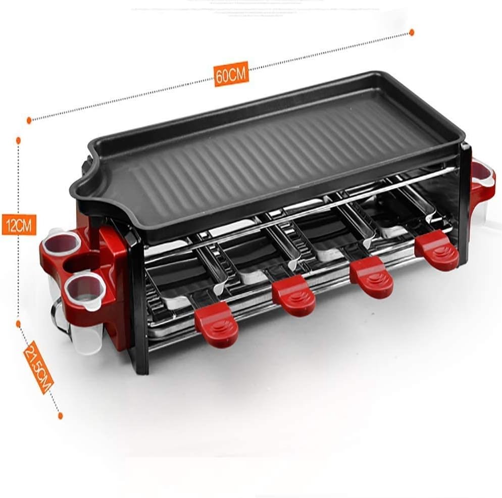 review ZHLFDC Separable Design Double Oil Drain Electric Grill, 1800w Barbecue Grill, Smoke-Free Design Big Capacity,Easy to Clean Design,220v,60 cm L X 21.5 cm W X 12cm H