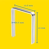 Rapid No.13 Staples 4 mm 5000 x Galvanised Prongs R13 R23 ALU610 R19 view 3