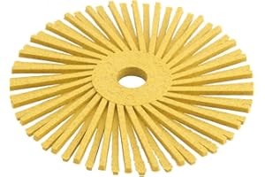 3M Scotch-Brite Ceramic RB-ZB Radial Bristle Brush - 80 Grade - 3/8 in Center Hole - 3 in OD & 20000 Max RPM - 24280 [Price is per DISC]