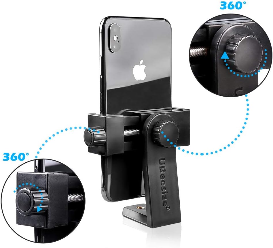 UBeesize Cell Phone Tripod Mount with Wireless Remote, Selfie Stick Monopod Head and Tripod Adapter Stand Holder Compatible with iPhone Android and All Phones: Camera & Photo