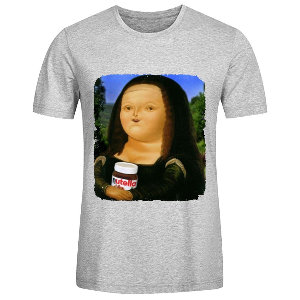 Fgexyz Custom Funny Fat Mona Lisa Nutella Man T Shirt Cotton O Neck Buy Online In Brunei At Desertcart 72186241