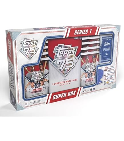 Amazon.com: 2026 Topps MLB Series 1 Baseball Trading Card Super