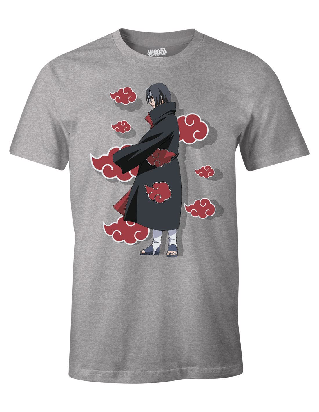 cotton division Naruto T-Shirt - Itachi, Grey, S